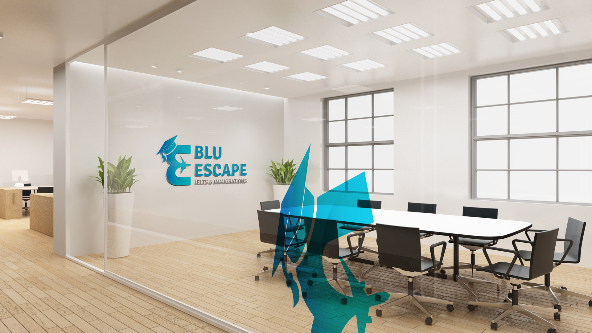 Blu Escape - Logo Designing - Immigration Agency Branding and Marketing | Media Wall Street