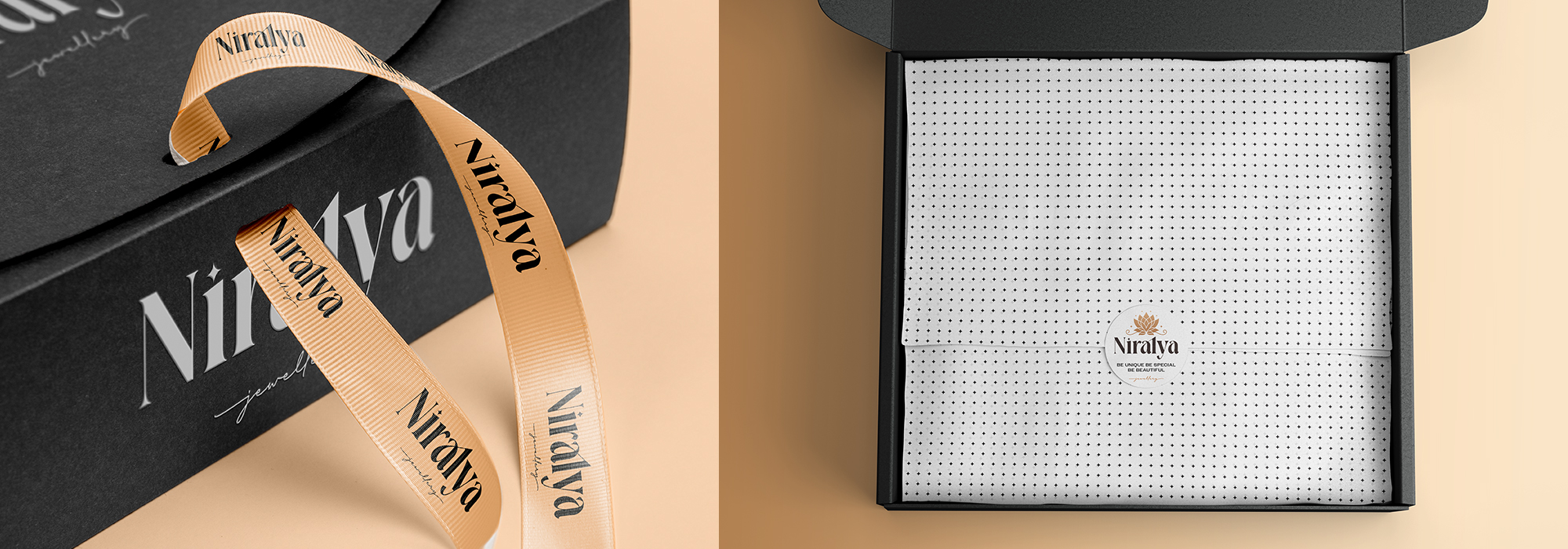 Niralya Jewellery | Retail Luxury Jewellery Brand Identity Design & Development | Packaging Design Niralya Jewellery | Retail Luxury Jewellery Brand Identity Design & Development | Packaging Design