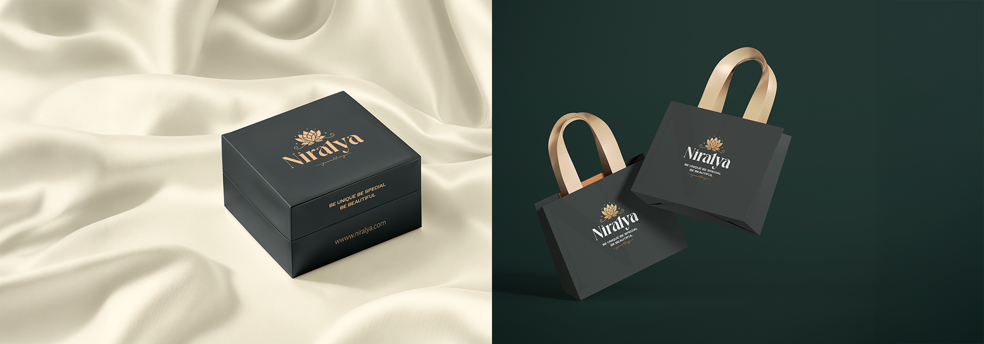 Niralya Jewellery | Retail Luxury Jewellery Brand Identity Design & Development | Packaging Design Niralya Jewellery | Retail Luxury Jewellery Brand Identity Design & Development | Packaging Design