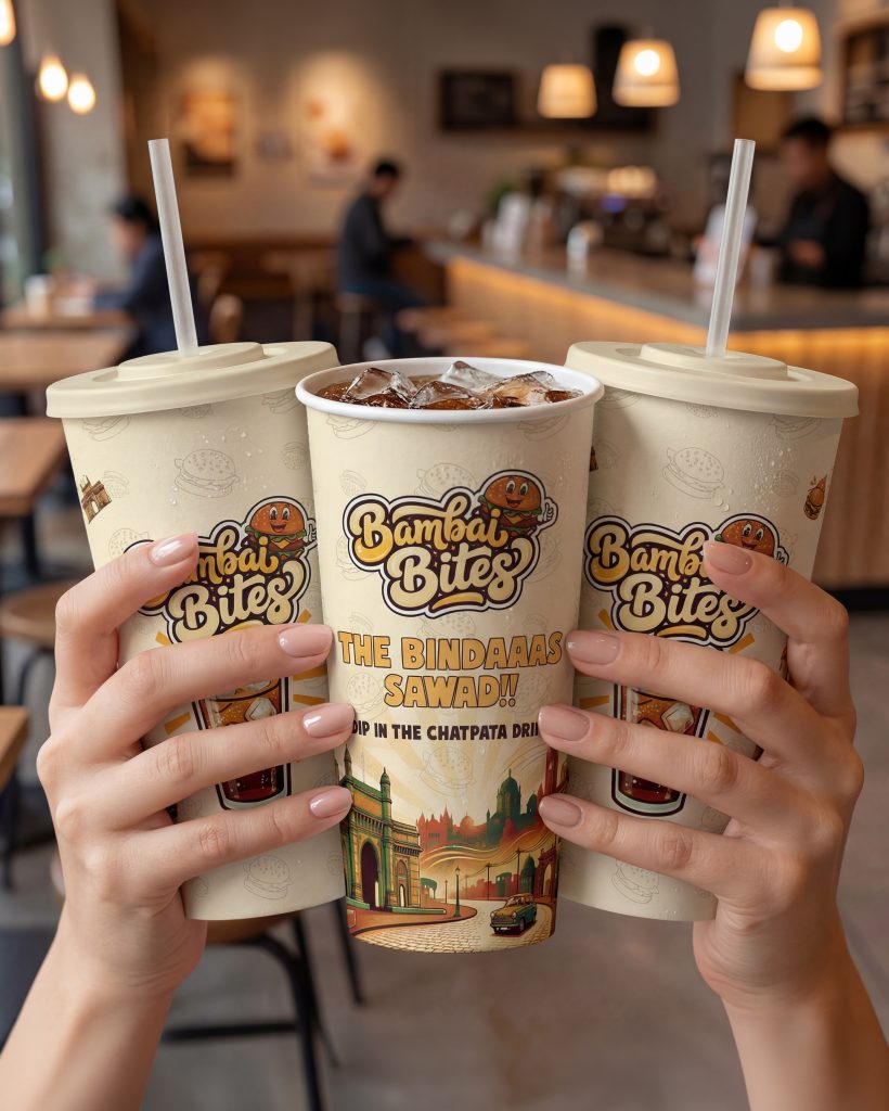 Bambai Bites - Drink Cup Design - F&B