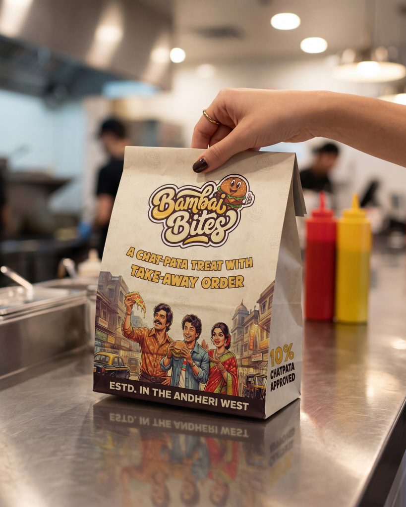 Bambai Bites - Carry Bag Design - F&B