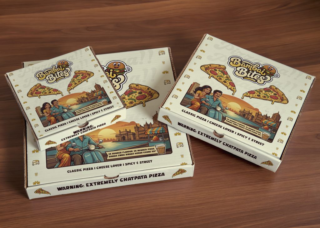 Bambai Bites - Pizza Box - Food And Beverage Design - F&B